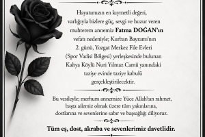 Başkanımız Hakan ÇELİKSOY’un Acı Günü