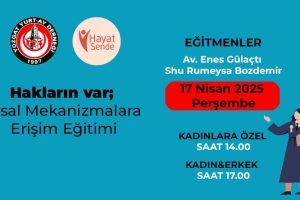 Haklarım Var Eğitimine Davetlisiniz