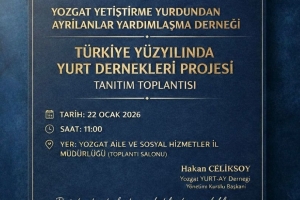Türkiye Yüzyılında YURT Dernekleri Projesi’nin Tanıtım Toplantısı Gerçekleştirildi