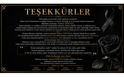 Başkanımız Hakan ÇELİKSOY’dan Taziye Teşekkür Mesajı