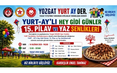 YURTAY’lı Hey Gidi Günler 15. Pilav Ve Yaz Şenliğine Davetlisiniz.
