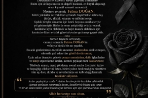 Başkanımız Hakan ÇELİKSOY’dan Taziye Teşekkür Mesajı