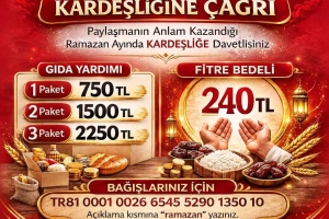 Derneğimizden İhtiyaç Sahibi Ailelere Ramazan Desteği