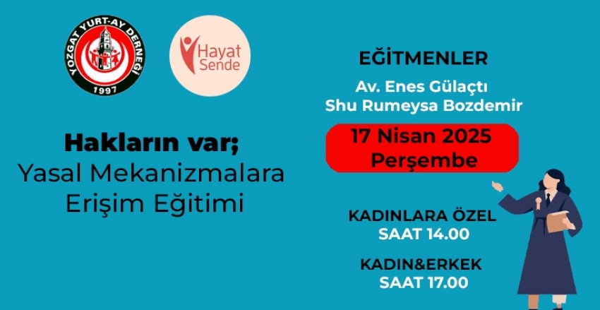 Haklarım Var Eğitimine Davetlisiniz